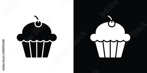 Cupcake icon - perfect for UI UX design