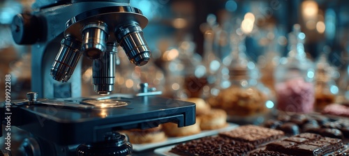 Exploring the World of Science Through a Microscope in a Modern Laboratory Se...