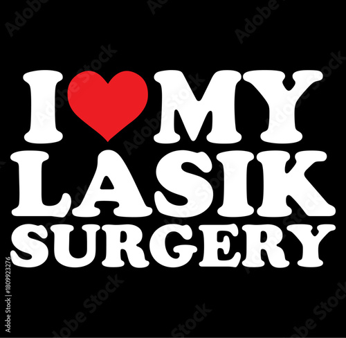 A stylized silhouette expressing love and gratitude for successful lasik eye surgery symbolizing clear vision and a positive life change