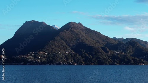 Wallpaper Mural Breathtaking aerial view of the Italian Alps near a serene lake Torontodigital.ca