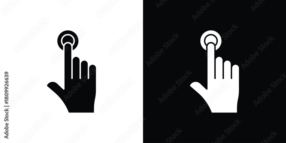 Obraz premium finger tap icon - perfect for UI UX design