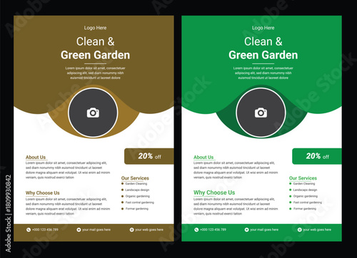 lawn care flyer design template. landscaping and gardening lawn care service flyer, poster, leaflet design lawn care garden  Multipurpose Lawn Care and Gardening Design Template, Perfect for Flyers, P
