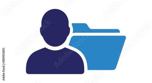 User profile folder icon for personal data