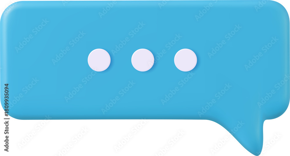 Obraz premium 3d Chat bubble