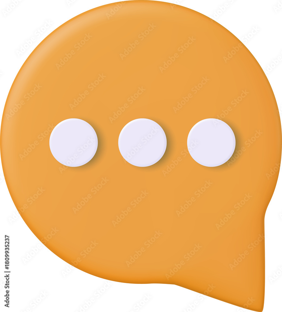 Fototapeta premium 3d Chat bubble
