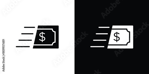Money transfer icon - perfect for UI UX design
