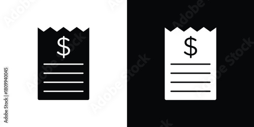 Payment receipt icon - perfect for UI UX design