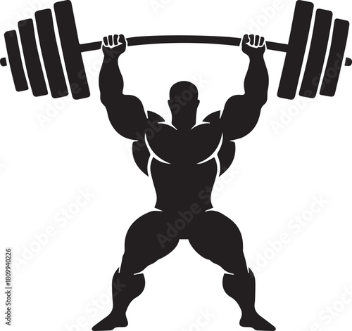 man lifting weights icon