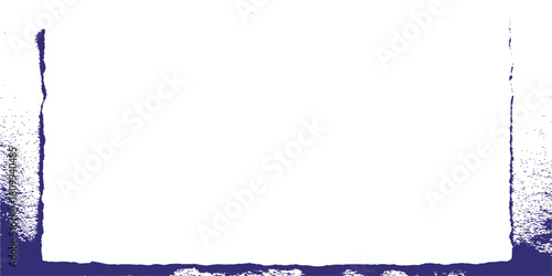 Colorful and blue paint splashes frame border with isolated water pattern vector illustration