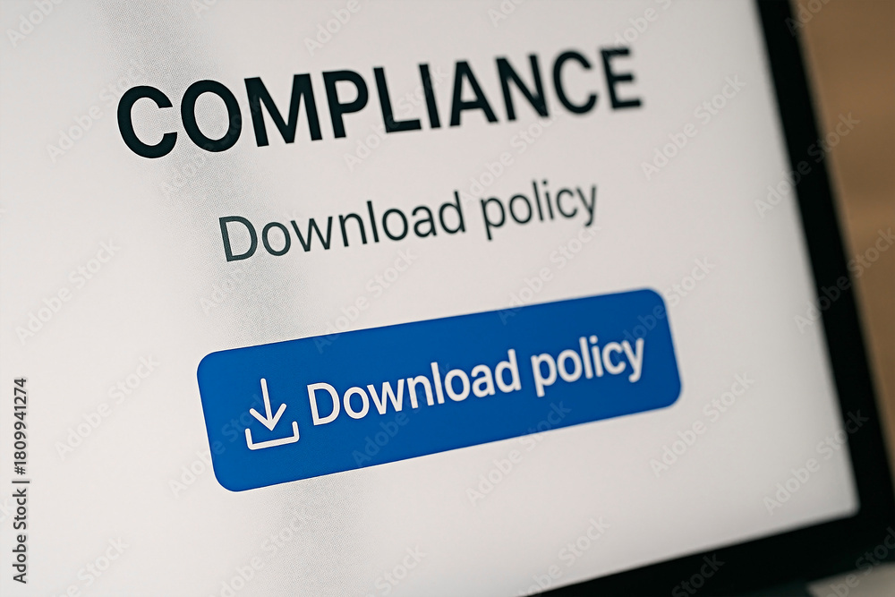 Obraz premium Compliance and policy of the concept of law and regulations.