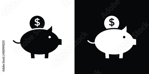 Piggy bank icon - perfect for UI UX design