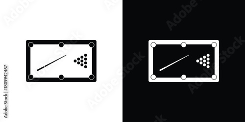 Pool table icon - perfect for UI UX design