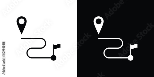 Roadmap icon - perfect for UI UX design