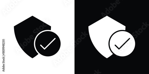 Shield check mark icon - perfect for UI UX design