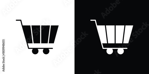 Shopping trolley icon - perfect for UI UX design
