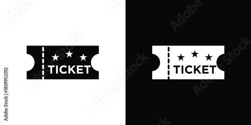 Ticket stub icon - perfect for UI UX design