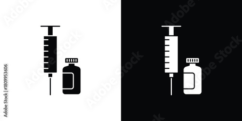 Vaccine vial icon - perfect for UI UX design