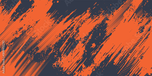 Minimal Abstract Orange Grunge Scratch Background Template