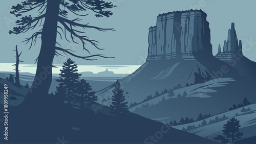 Bryce Canyon hoodoo silhouettes