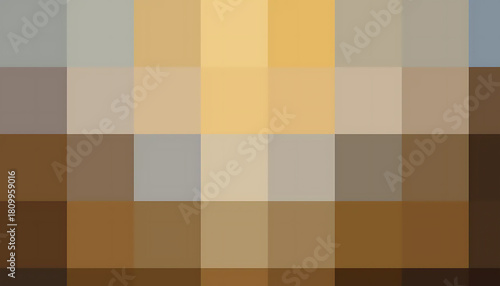 Abstract Geometric Pattern with Warm Neutral Colors on White Background