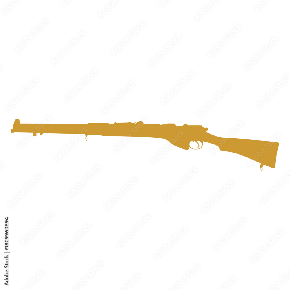 Fototapeta premium Vintage Rifle Silhouette