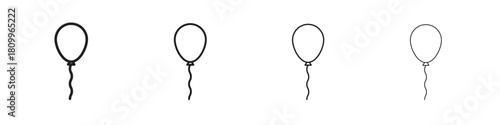 Balloon icon on white background. Modern simple icon vector illustration.