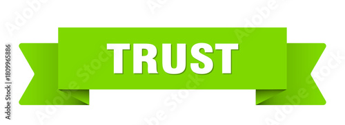 trust ribbon isolated on transparent background. trust ribbon