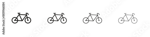 Bicycle icon on white background. Modern simple icon vector illustration.