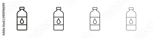 Bottle icon on white background. Modern simple icon vector illustration.