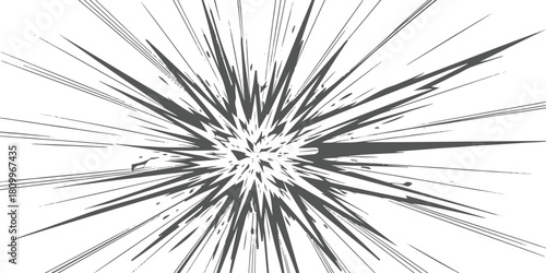 Abstract dynamic radial speed lines burst effect illustration background