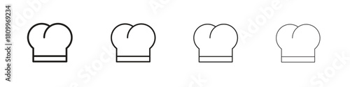 Chef hat icon on white background. Modern simple icon vector illustration.