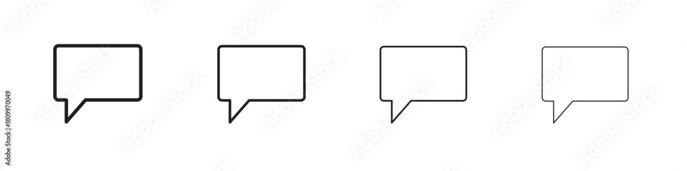 Naklejka premium Comments icon on white background. Modern simple icon vector illustration.