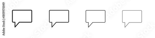Comments icon on white background. Modern simple icon vector illustration.