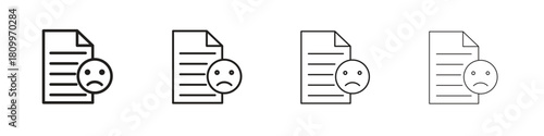 Complaint icon on white background. Modern simple icon vector illustration.