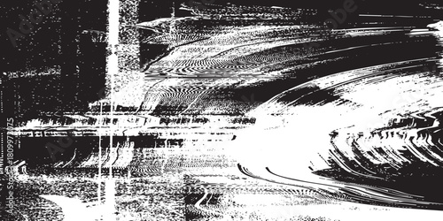 Abstract Swirling Glitch Texture with Diagonal Streaks and Fast Motion Distortion Effect