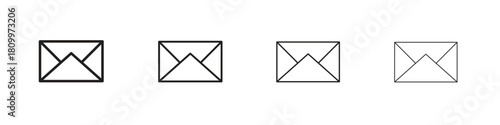 Email icon on white background. Modern simple icon vector illustration.
