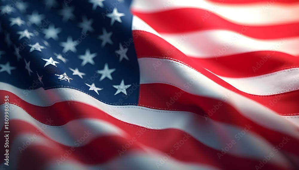 Obraz premium usa flag abstract 3d watercolor pattern background