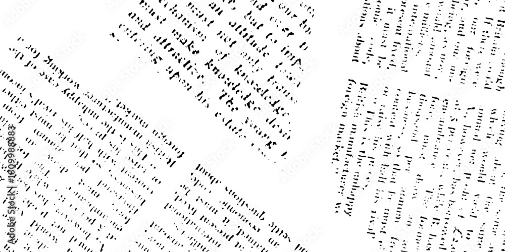 Fototapeta premium Rough vector background abstract grunge texture old vintage newspaper. Vintage old newspapers template texture. Aged newspaper overlay grunge pattern effect.