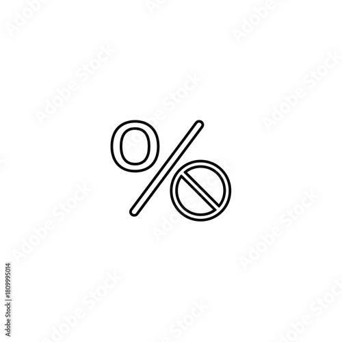 No Interest Finance Icon