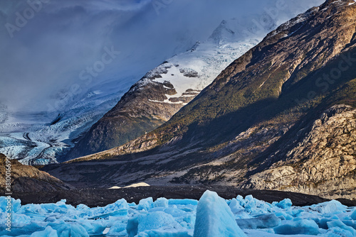 The Upsala Glacier, view from the lake Argentino, The Glaciers National Park, Argentina