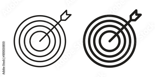 Aim icon collection. modern simple icons for web