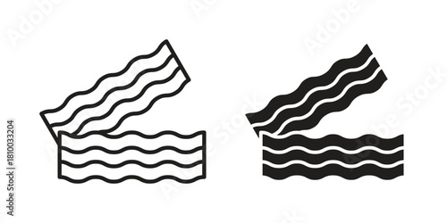 Bacon icon collection. modern simple icons for web