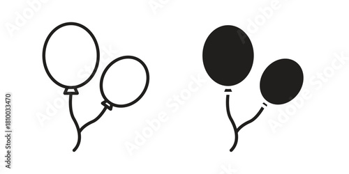 Balloon icon collection. modern simple icons for web