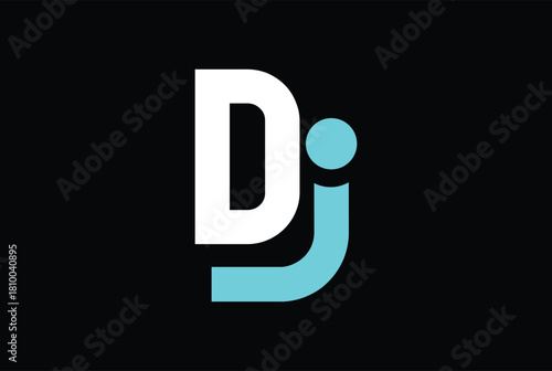 DJ, JD Logo vector for any sports, business and organization