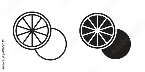 Citrus icon collection. modern simple icons for web