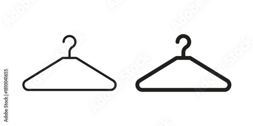Clothes hanger icon collection. modern simple icons for web