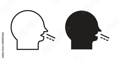 Cough icon collection. modern simple icons for web