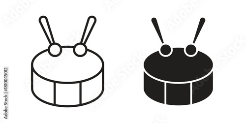 Drum icon collection. modern simple icons for web