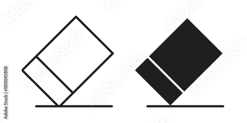 Eraser icon collection. modern simple icons for web