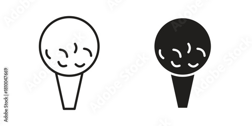 Golf ball icon collection. modern simple icons for web